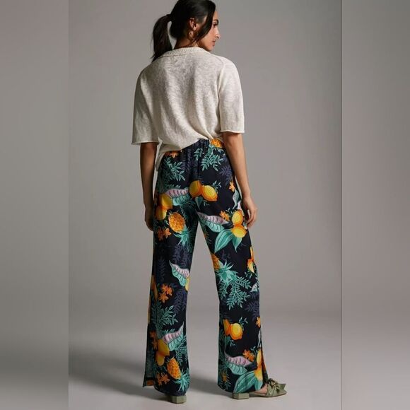 Anthropologie Maeve Escape Tropical Printed Pants Size 2 NWT - Picture 2 of 8